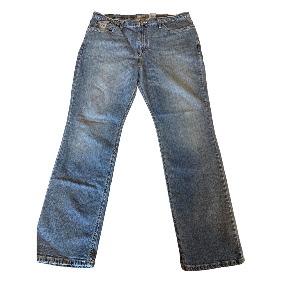 Cinch Jeans Mens 40x32 Blue Medium Wash Straight Leg Stretch MB98034015 Cowboy